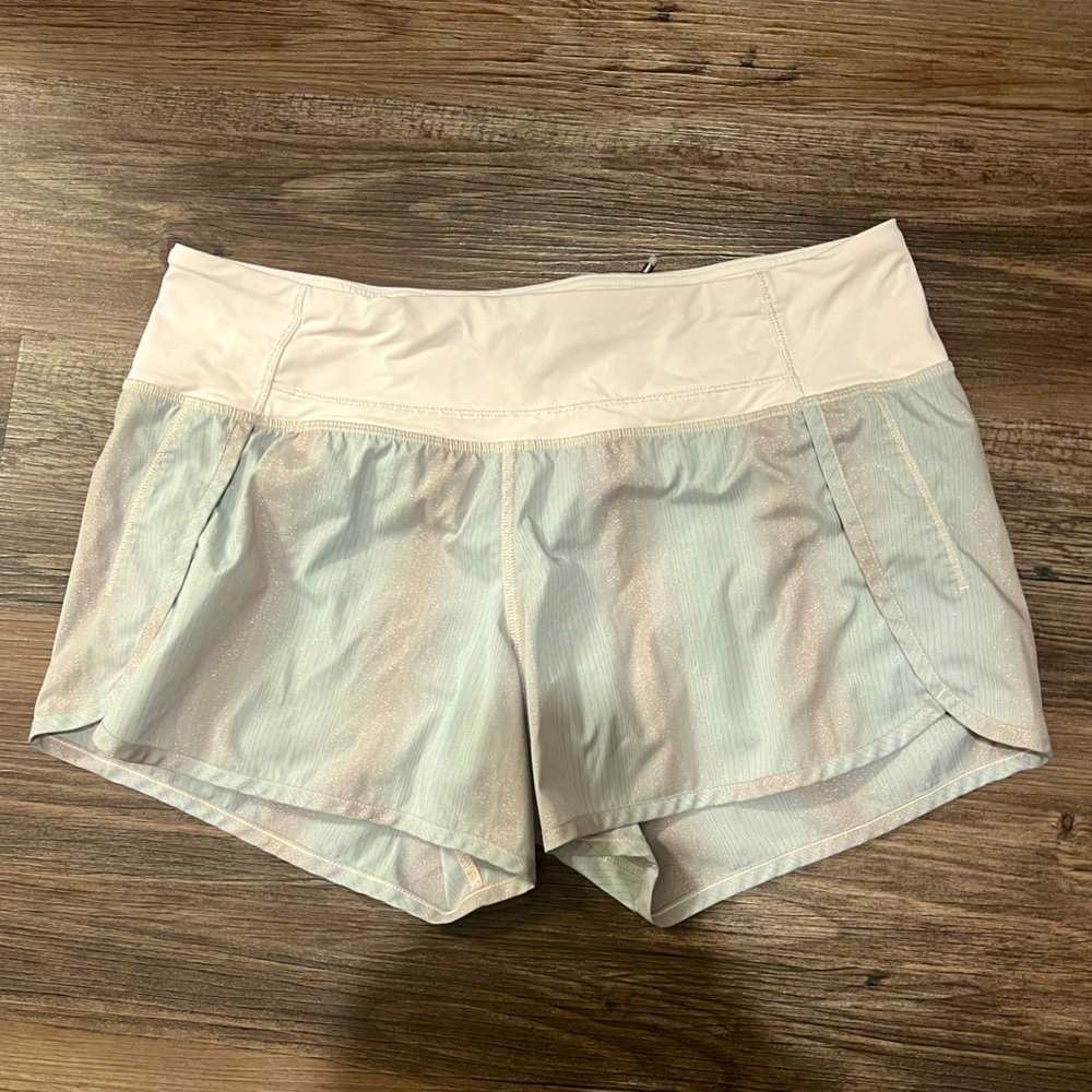 Metallic Pink and Grey Lululemon Shorts!